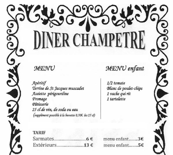 Menu 14 juillet 2017 Sermaises